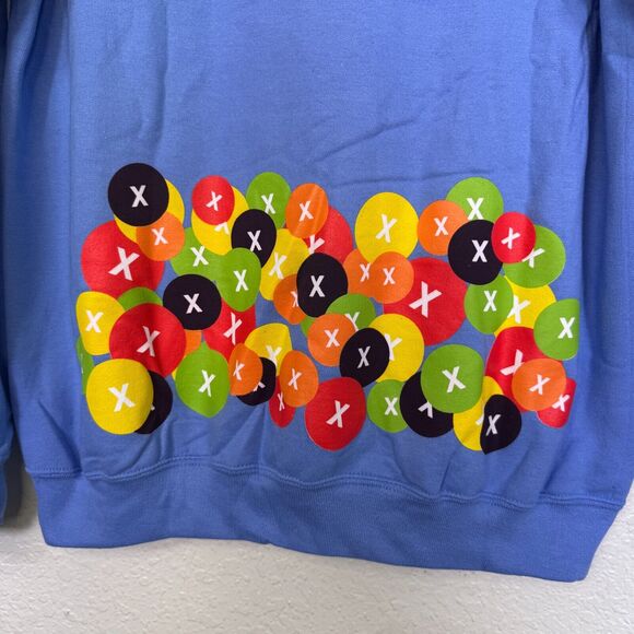 Lil Xan Hoodie Mens Medium Anarchy Tour Candy Print Official Merch Music Blue M - Picture 9 of 12